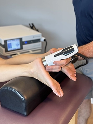 Chiropractor Wilmington NC Rhett King ShockWave On Foot